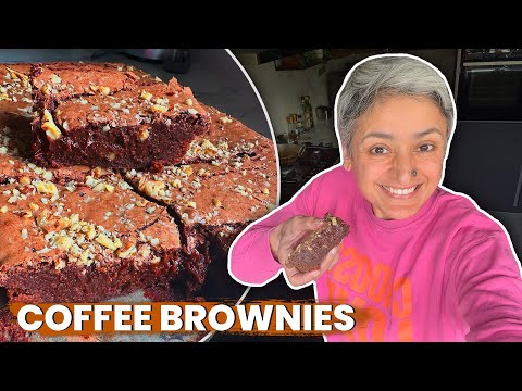 COFFEE and WALNUT BROWNIES  Delicious little treat that you must try!