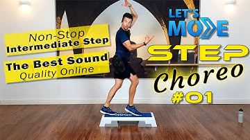 Challenging Step Choreography Class With Good Sound; Let