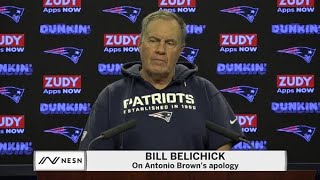 Bill Belichick On Antonio Brown's Apology To Robert Kraft