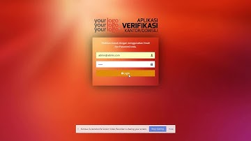 [Laravel Framework 5.4] Aplikasi Web Pendataan dan Verifikasi