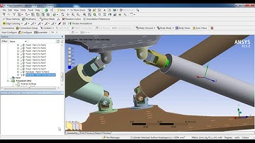 Ansys Tutorial - Rigid Body Dynamics Hexapod (Motion Study)