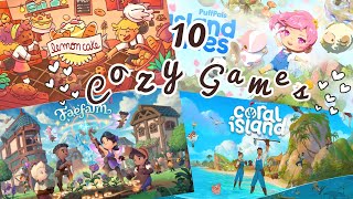 10 Cozy Games to play this Fall! || They are all SOOOO cute!🌱✨️