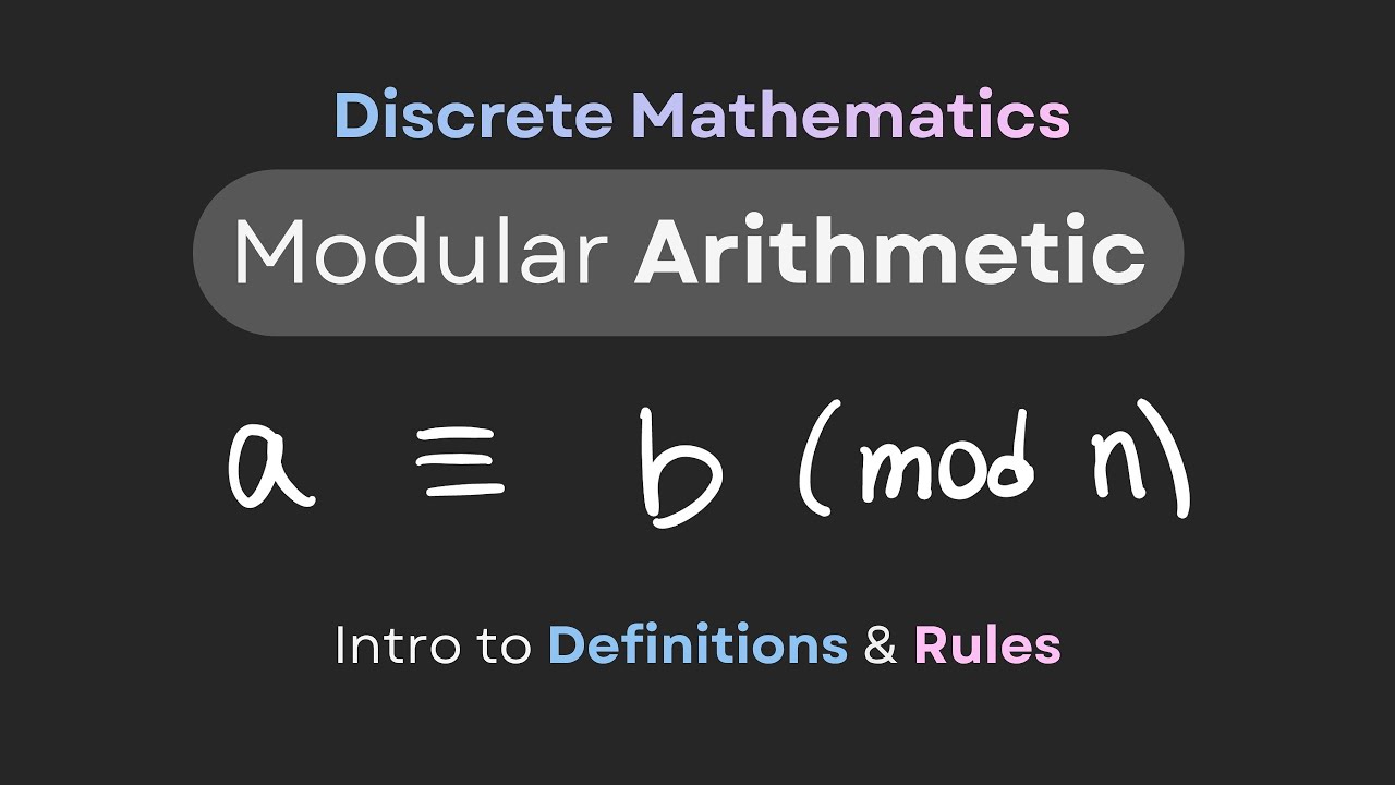 Modular Arithmetic Basics (Visually Explained) - Discrete Math Course