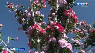 В смоленском сквере имени Клименко арт-объект «нарядили» в цветы