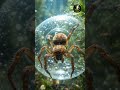 एक अनोखी मकड़ी  जो पानी पर घर बनती है  #animalfacts #wildlifeentertainment #wildlife #spider #nature
