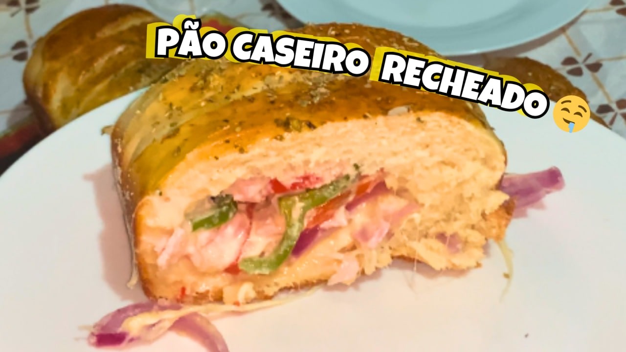 Fui Fazer Pão Caseiro Recheado… Olha no Que Deu! 😅