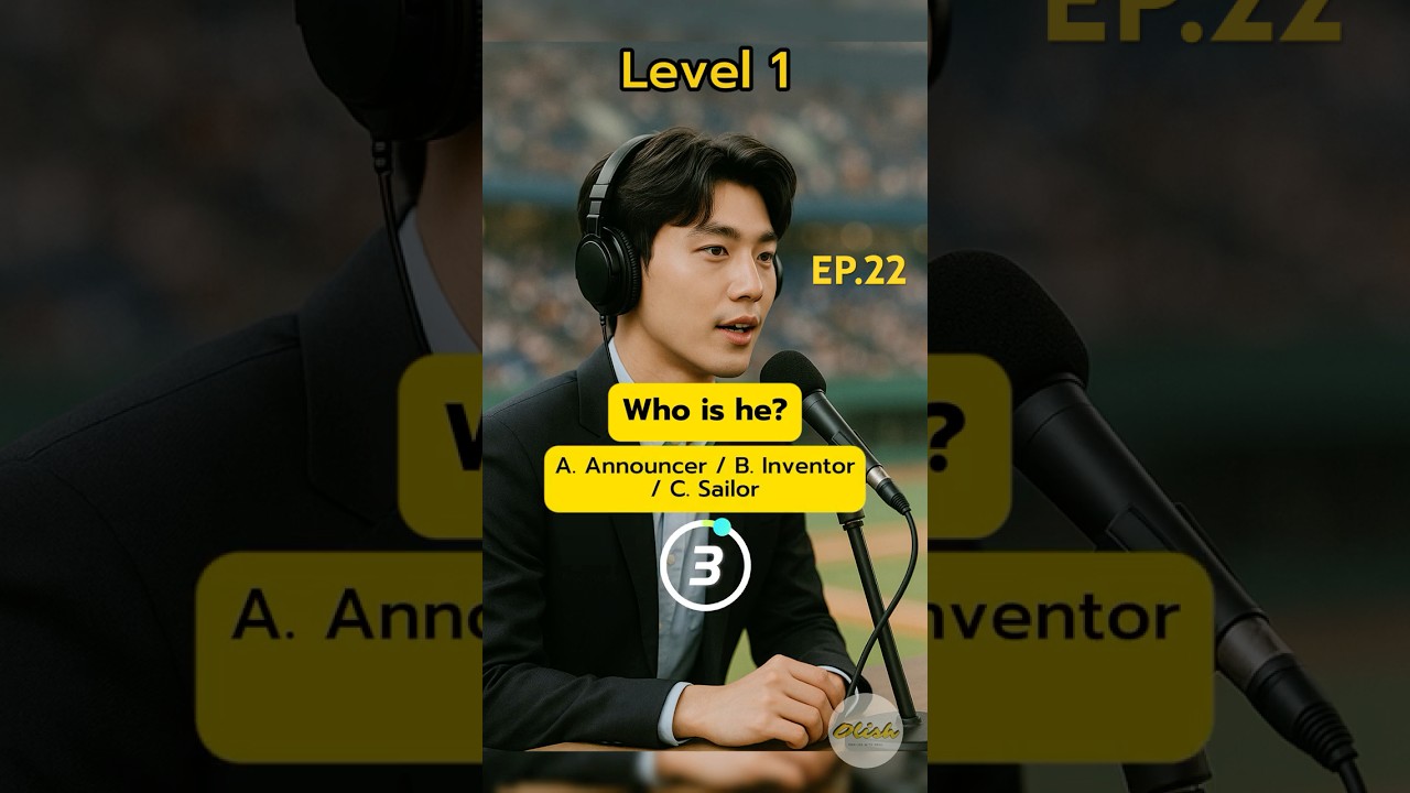 EP.22 Learn 3 Jobs in English | Fun Picture Quiz for Beginners!