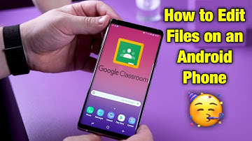 Google Classroom App: Edit files and Submit work using DocHub on Android