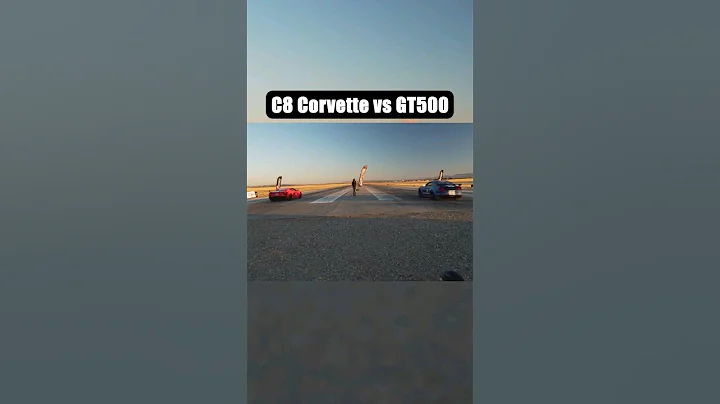 C8 Corvette vs Shelby GT500 - 1/2 Mile Race 🏁