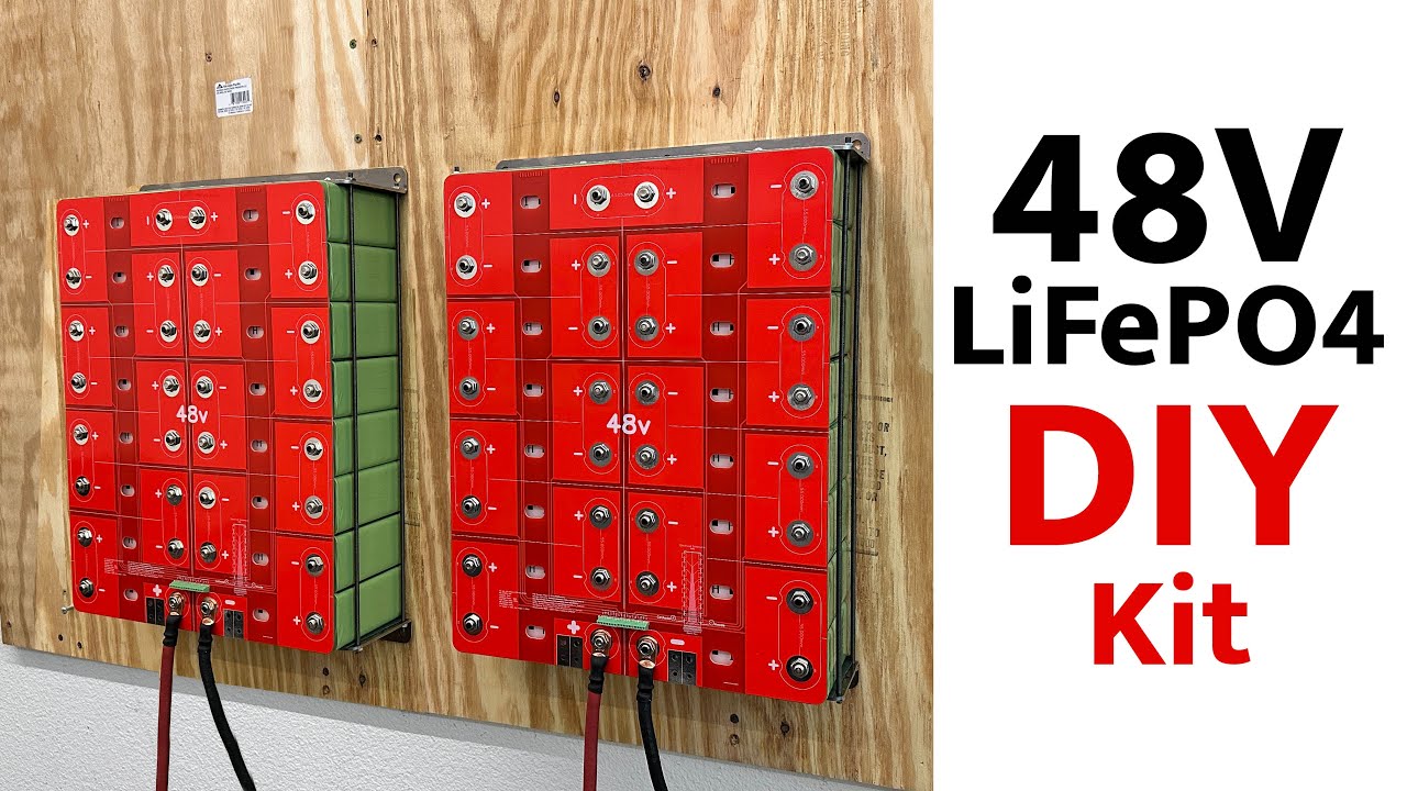 DIY 48v LiFePO4 Battery Kit - Compression plates - YouTube