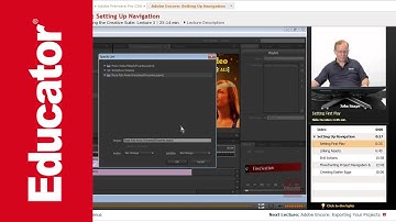 "Adobe Encore: Setting Up Navigation" | Adobe Premiere Pro CS6 with Educator.com