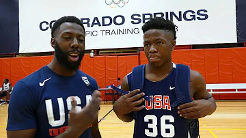 Zion Harmon interview at Team USA Camp