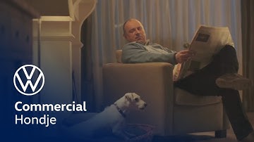 This dog is quite impressed by Volkswagen.