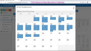 cloud time attendance report demo screenshot 3