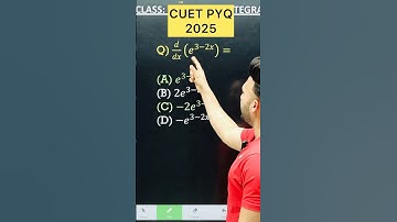 1 Marks Question Bihar Board PYQ 2025   || Differentiation Chapter 5 Class 12 Board Exam 2025 NCERT