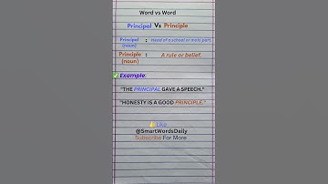 Principal vs Principle – Learn in 15 Sec! #shorts