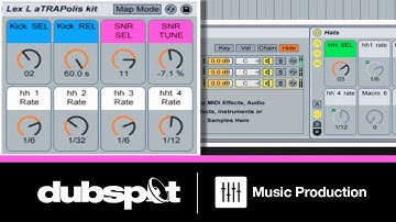 Ableton Tutorial: Trap Music Patterns - How to Build an Instrument Rack for Drum Programming Pt 2
