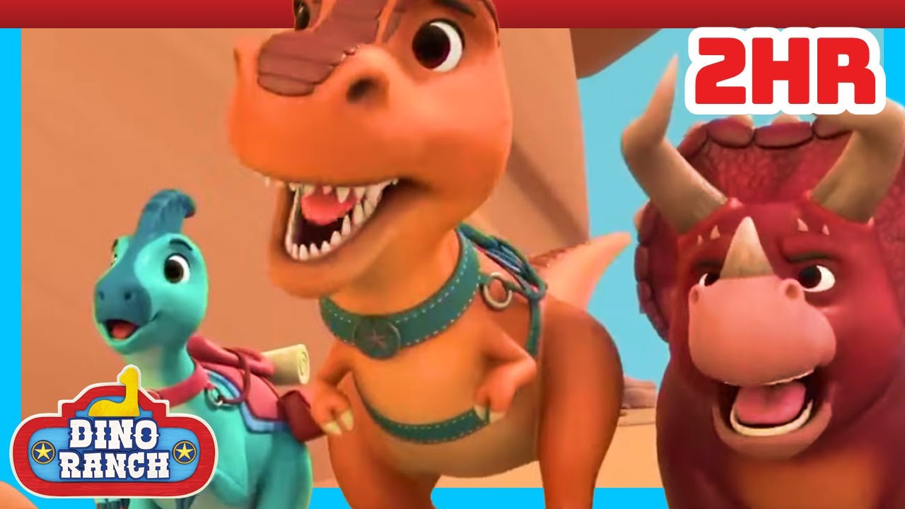🦕 Big Dino Trouble & Teamwork Saves the Day! | Dino Ranch | Cartoons For Kids