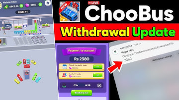 ChooBus Game Withdrawal Real or Fake | New Earning App 2025 | Earning app Review Tutorial | #Choobus