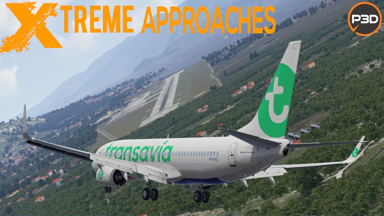 P3D V5.3 2K | Extreme airports | The Samos visual approach (LGSM ...