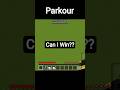 Impossible Minecraft Parkour (100% Rage 😱)#shorts #minecraft #gaming