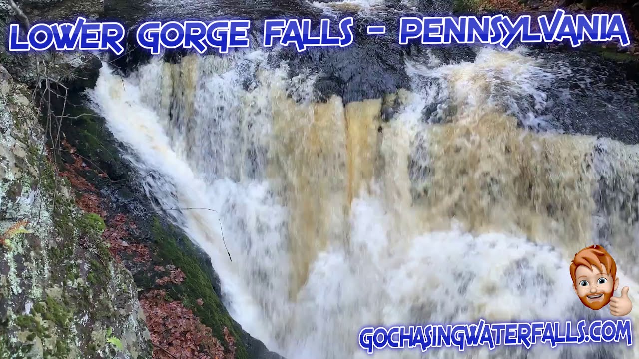 Lower Gorge Falls at Bushkill - Pennsylvania - GoChasingWaterfalls.com