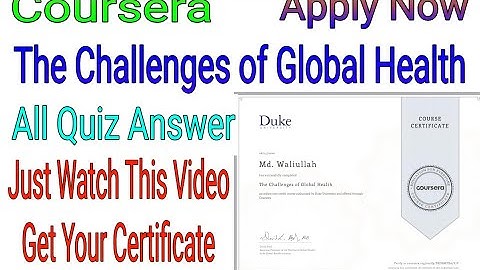 The Challenges of Global Health ||All Quiz Answer|Coursera Quiz Solve|Coursera Answer