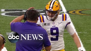 LSU quarterback shatters records with National Championship win l ABC News