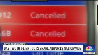 Day two of flight cuts snarl LAX, airports nationwide