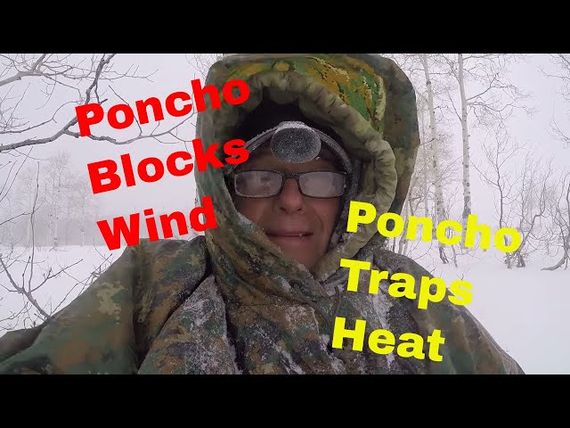 Poncho for Blizzard Protection | Add liner for added comfort