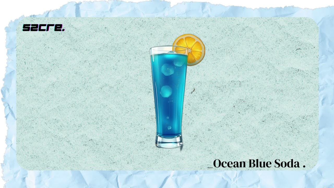 Ocean Blue Soda.