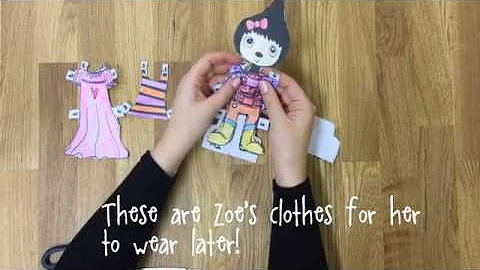 Zip & Zoe - Zoe paper doll activity