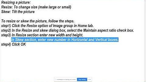 IGCSE ICT Class 3 - Enhance a Drawing with paint tools (part 4)