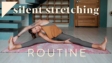 Silent Full Body Yoga Stretching Routine for Post Workout