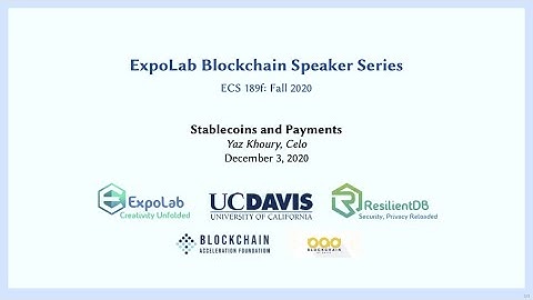 ExpoLab Blockchain Speaker Series: Stablecoins and Payments