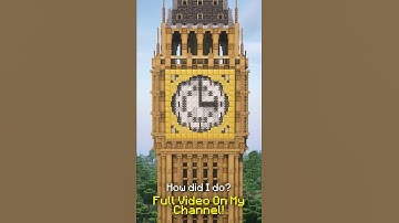Famous Landmarks RECREATED in Minecraft: Big Ben #1
