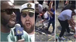 GOLDEN STATE WARRIORS 2022 CHAMPIONSHIP PARADE / Steph Curry, Klay Thompson, Draymond Green Speech