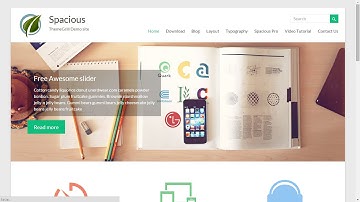 Spacious, free WordPress theme - overview, installation and customization