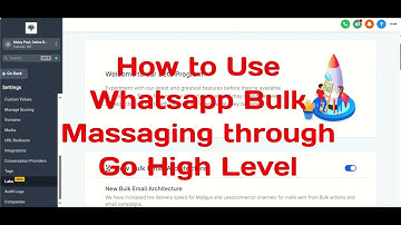 How to Send Bulk WhatsApp Massaging through Go High Level? #gohighlevel