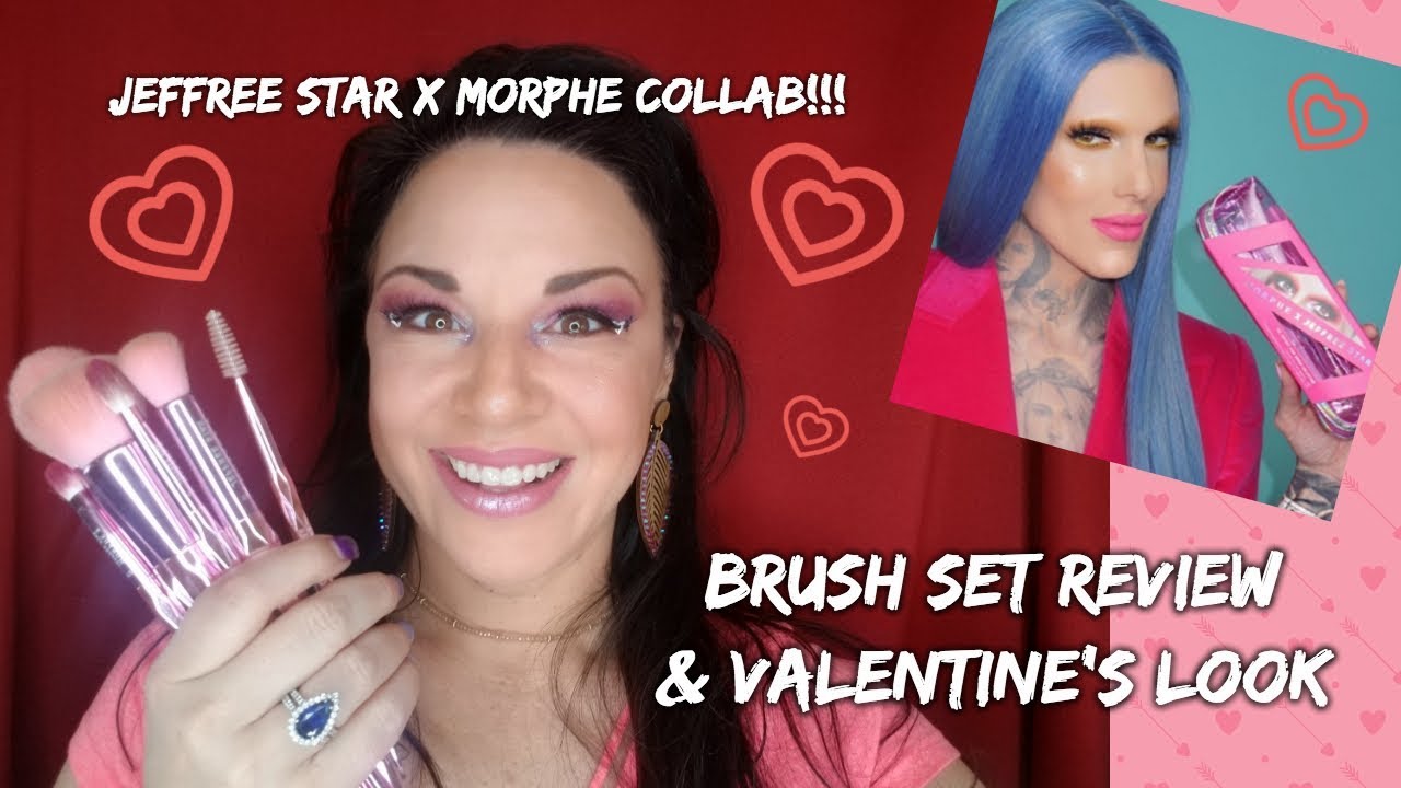 JEFFREE STAR x MORPHE Brush Set Review Valentine's Day Look