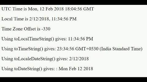 How to make Timezone || javascript || Knowledge Web