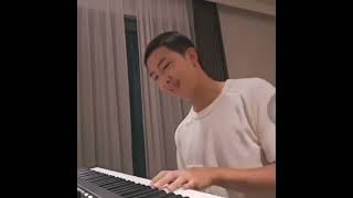 Two charming boys play a melody on the piano #suga #rm #bts screenshot 4