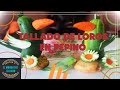 TALLADO/Loros en pepino