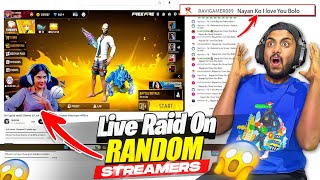 Raid On Girl Streamer Gone Wrong 😱 10M Special Raid On Live Stremers - Garena Free Fire India