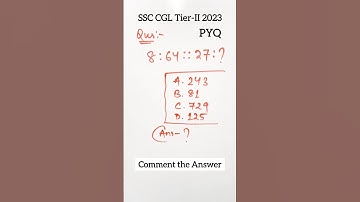 CGL PREVIOUS YEAR QUESTION | Number Analogy #maths #reasoning #youtubeshorts #ssccgl #viral #shorts