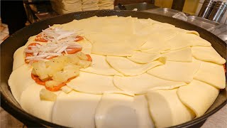 지름만 53cm 초대형 피자! 치즈이불 피자로 백화점 입점한 유명한 피자집 / Amazing size&toppings! 21inch cheese pizza, K-Food