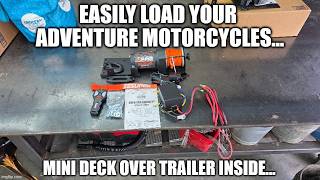 Mini deck over torsion axle trailer build Episode 12 (ZESUPER 3000 pound winch with wireless remote)