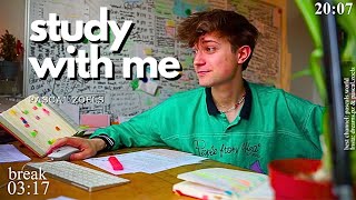 LIVE | 8-HOUR study with me 📚🌧 rain sounds & pomodoro timer 60 & 10