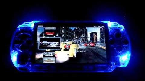 My Modded  PSP 1001 With Blue Sound Reactive LED