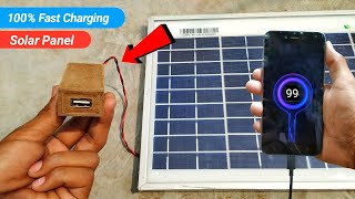 100% Solar Panel Fast Charging Mobile How to make